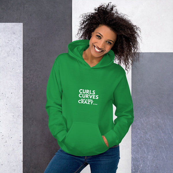 Curls Curves Crazy Unisex Hoodie