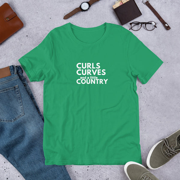 Curls Curves Country Unisex T-Shirt