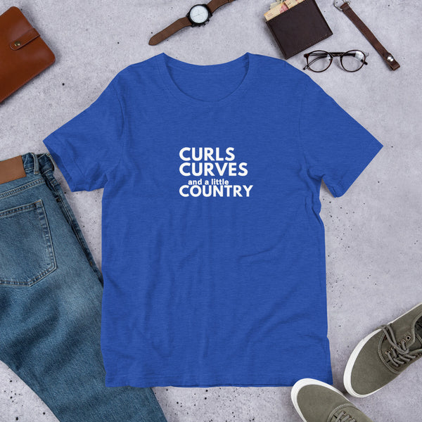 Curls Curves Country Unisex T-Shirt